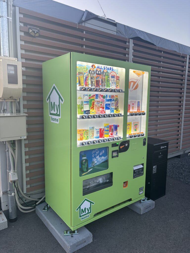 自動販売機を設置しました(>_<)
